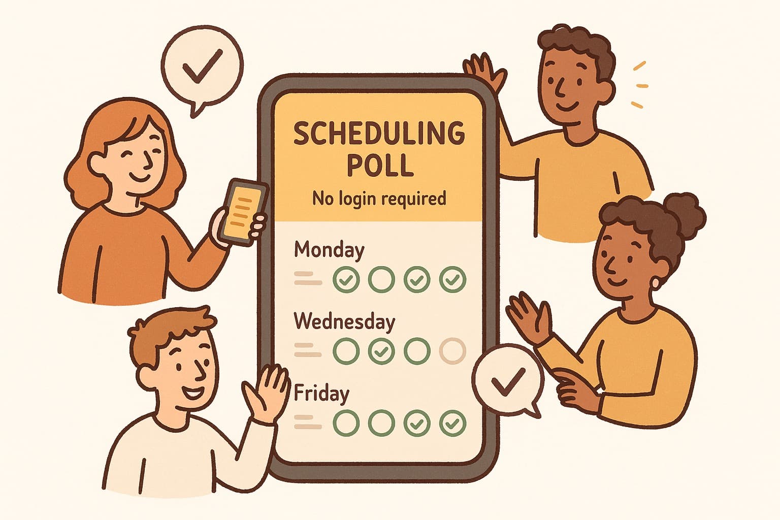 Free Team Scheduling Poll No Signup — No Account Required